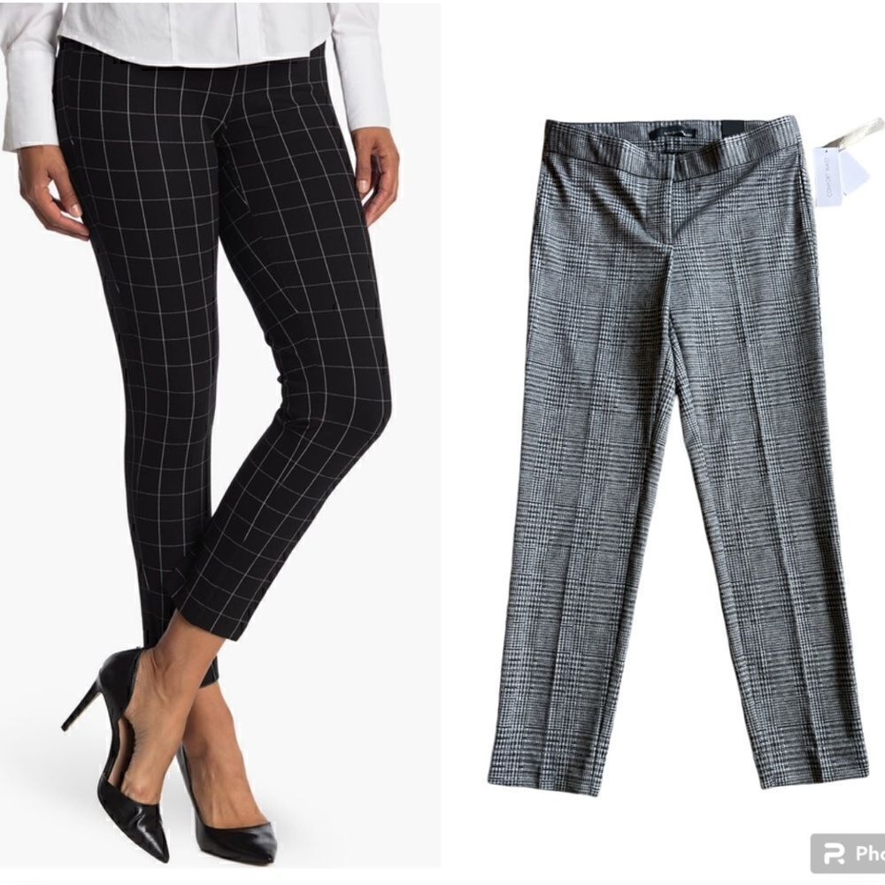 AMANDA + CHELSEA Ankle pant Black and Gray Size 4